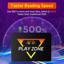 PlayZone Emulador de Consoles de 1 TB SSD Portátil para Jogos Retro para PS5/PS4/PS3/Xbox/Switch/WII/WIIU