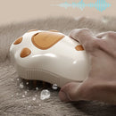 Escova elétrica 3 em 1 para animais de estimação, escova a vapor para cães e gatos, ferramenta para escovar e pentear pelos soltos
