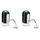 Bomba para garrafão de água branca/preta, carregamento USB,