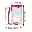 1 peça 900ml dispensador de massa manual graduado funil dispensador de massa para panquecas cupcakes bolo