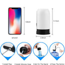 Bomba para garrafão de água branca/preta, carregamento USB,