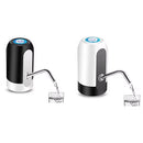 Bomba para garrafão de água branca/preta, carregamento USB,
