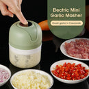 Triturador de alho elétrico de 250 ml, picador de alimentos para cozinha