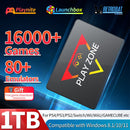 PlayZone Emulador de Consoles de 1 TB SSD Portátil para Jogos Retro para PS5/PS4/PS3/Xbox/Switch/WII/WIIU