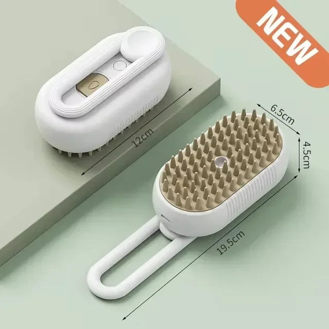 Escova a vapor para gatos, vaporizador para gatos, removedor de pelos de animais de estimação
