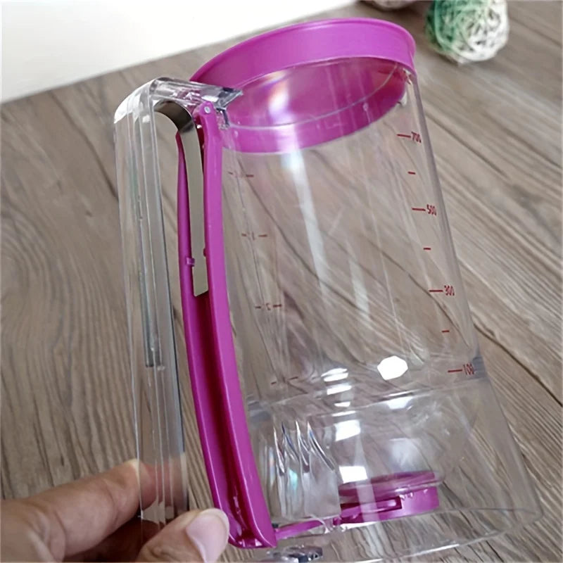 1 peça 900ml dispensador de massa manual graduado funil dispensador de massa para panquecas cupcakes bolo