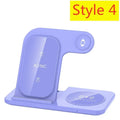 Suporte para carregador sem fio 3 em 1, suporte para celular