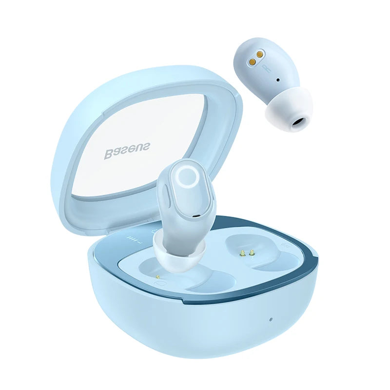 Fones de ouvido sem fio Baseus WM02 Plus Bluetooth 5.3 com display digital LED e controle por toque