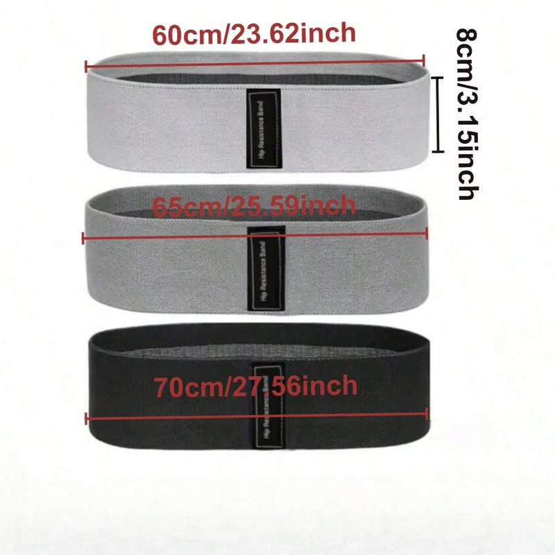 Faixas elásticas de tecido para exercícios de quadril, glúteos, coxas, agachamento, círculo,