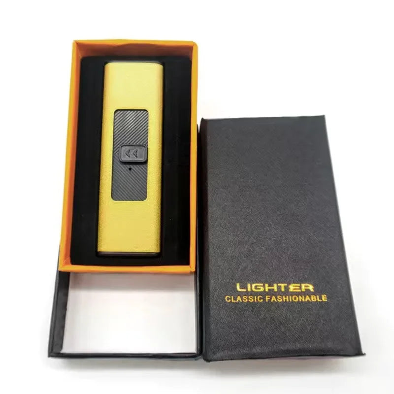 Isqueiro portátil de arco único de pulso sem chama, plasma, USB, recarregável,