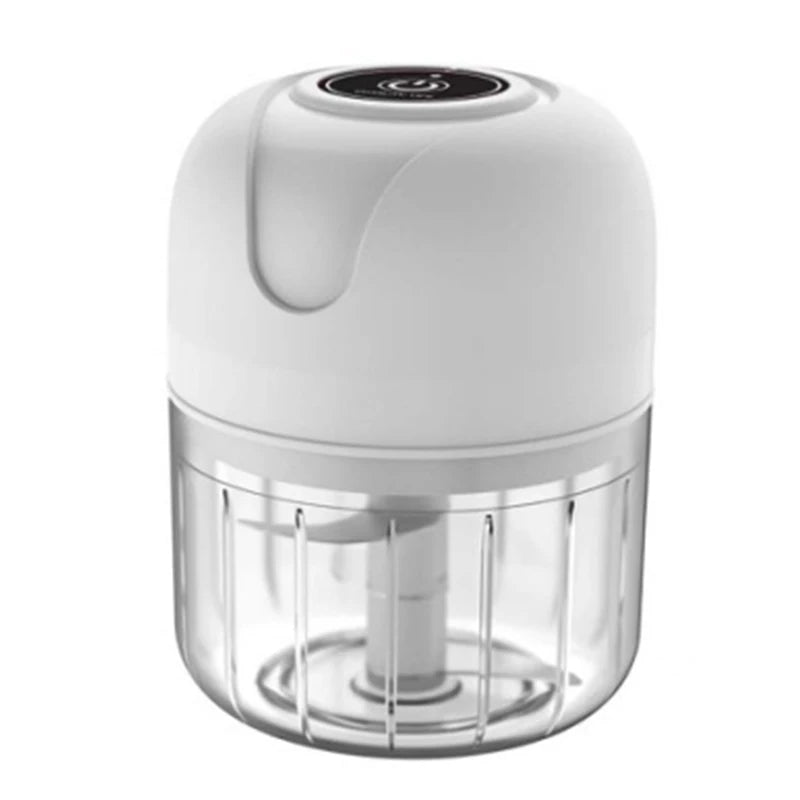 Triturador de alho elétrico de 250 ml, picador de alimentos para cozinha