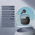 Vention Bluetooth 5.3 Fones de ouvido sem fio Headset TWS HiFi Estéreo Esportivo com microfone Fone de ouvido de baixa latência Controle de toque