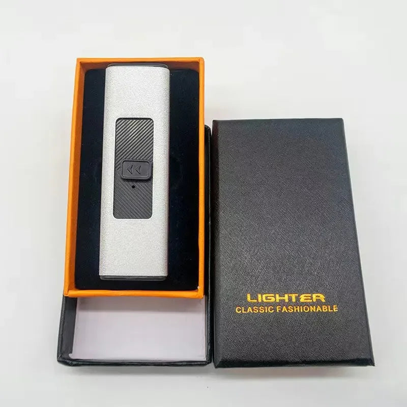 Isqueiro portátil de arco único de pulso sem chama, plasma, USB, recarregável,