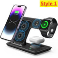 Suporte para carregador sem fio 3 em 1, suporte para celular