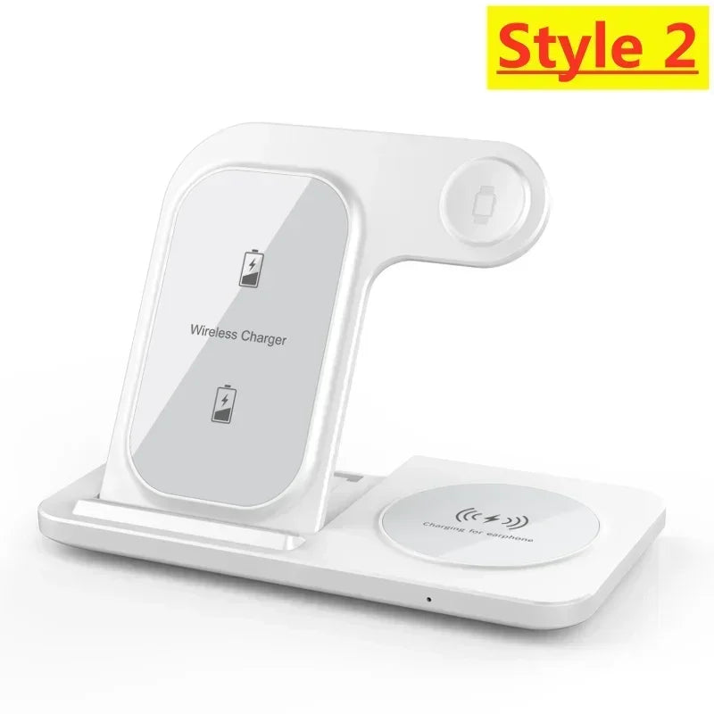 Suporte para carregador sem fio 3 em 1, suporte para celular