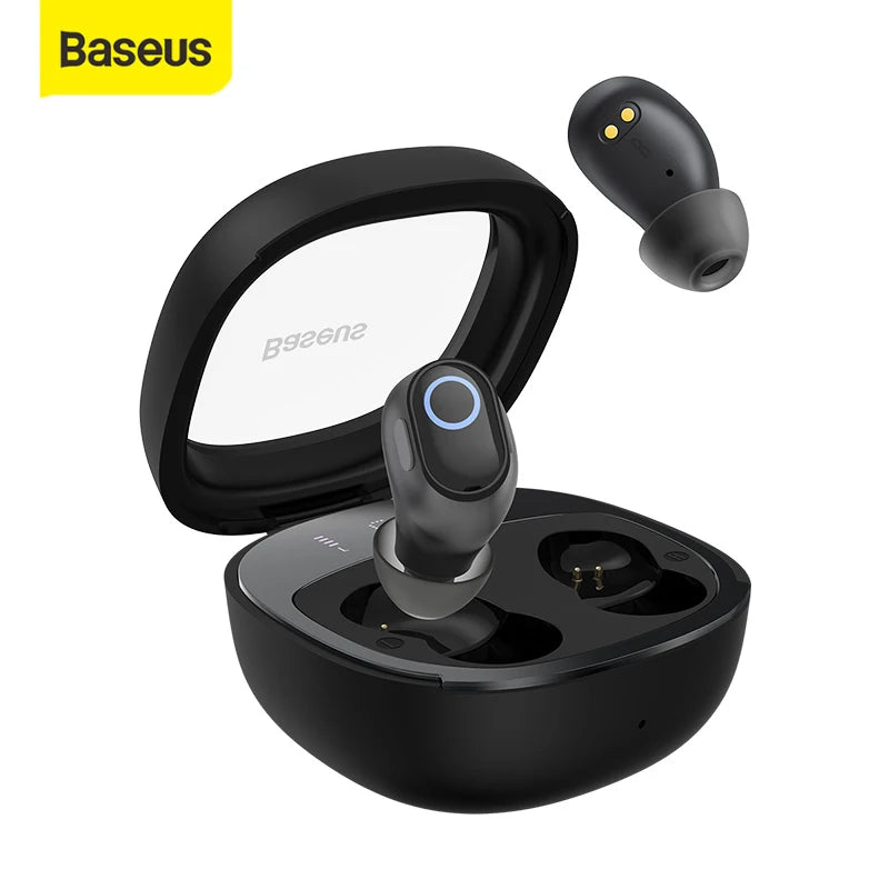 Fones de ouvido sem fio Baseus WM02 Plus Bluetooth 5.3 com display digital LED e controle por toque