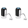 Bomba para garrafão de água branca/preta, carregamento USB,