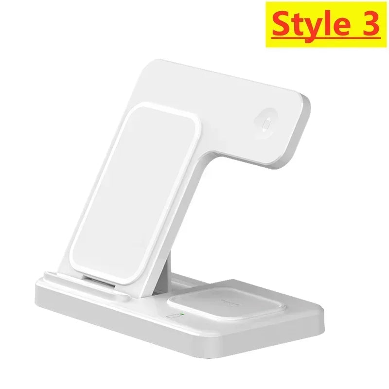 Suporte para carregador sem fio 3 em 1, suporte para celular