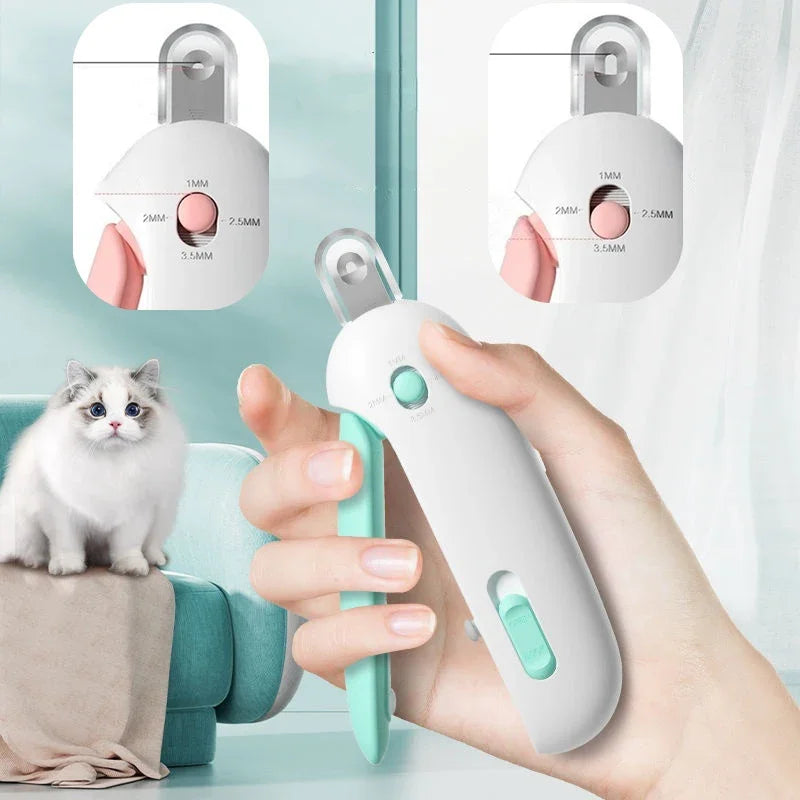 Cortador de unhas profissional para animais de estimação com furo ajustável