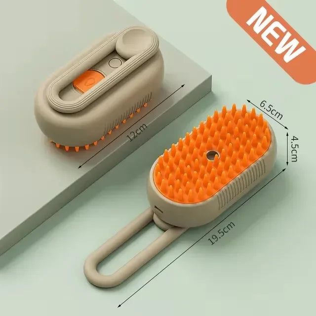 Escova a vapor para gatos, vaporizador para gatos, removedor de pelos de animais de estimação